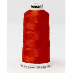 Madeira Classic Rayon 40, #1379 MANDARINE 1000m Embroidery Thread
