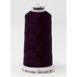 Madeira Classic Rayon 40, #1386 EGGPLANT 1000m Embroidery Thread