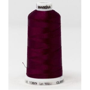 Madeira Classic Rayon 40, #1389 BORDEAUX 1000m Embroidery Thread