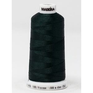 Madeira Classic Rayon 40, #1390 FOREST GREEN 1000m Embroidery Thread