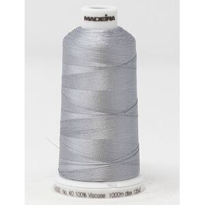 Madeira Classic Rayon 40, #1411 SILVER 1000m Embroidery Thread