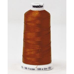 Madeira Classic Rayon 40, #1421 BASKETBALL ORANGE 1000m Embroidery Thread