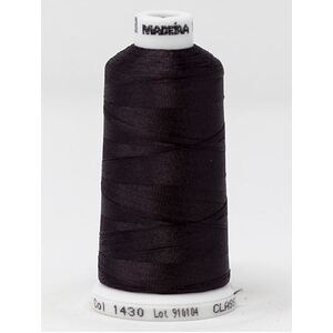 Madeira Classic Rayon 40, #1430 DARK MAUVE BROWN 1000m Embroidery Thread