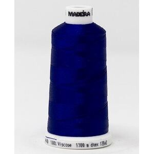 Madeira Classic Rayon 40, #1466 DARK SAILOR BLUE 1000m Embroidery Thread