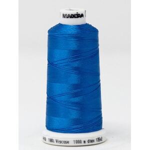 Madeira Classic Rayon 40, #1497 PEACOCK BLUE 1000m Embroidery Thread