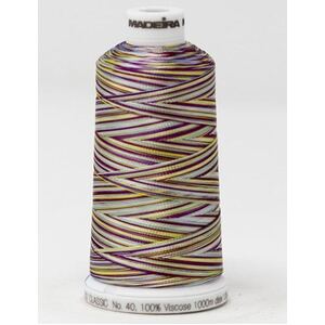 Madeira Classic Rayon 40, #2002 BROWN ASTRO 1000m Variegated Embroidery Thread