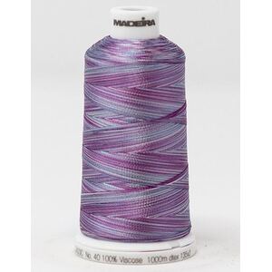 Madeira Classic Rayon 40, #2003 PURPLE ASTRO 1000m Variegated Embroidery Thread