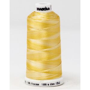 Madeira Classic Rayon 40, #2011 PASTEL ORANGE OMBRE 1000m Variegated Embroidery Thread