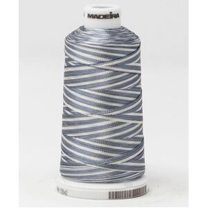 Madeira Classic Rayon 40, #2017 LIGHT GRAY OMBRE 1000m Variegated Embroidery Thread