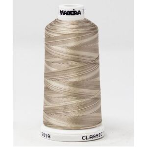 Madeira Classic Rayon 40, #2018 TAN OMBRE 1000m Variegated Embroidery Thread