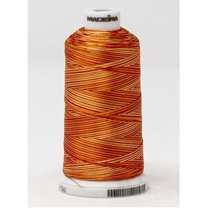 Madeira Classic Rayon 40, #2022 ORANGE OMBRE 1000m Variegated Embroidery Thread