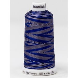 Madeira Classic Rayon 40, #2026 PURPLE OMBRE 1000m Variegated Embroidery Thread
