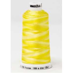 Madeira Classic Rayon 40, #2040 YELLOW OMBRE 1000m Variegated Embroidery Thread