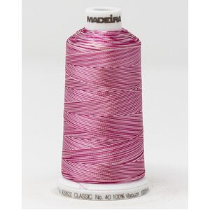 Madeira Classic Rayon 40, #2051 PINK OMBRE 1000m Variegated Embroidery Thread