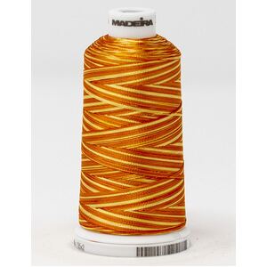 Madeira Classic Rayon 40, #2053 ORANGE OMBRE 1000m Variegated Embroidery Thread
