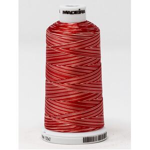 Madeira Classic Rayon 40, #2060 RED OMBRE 1000m Variegated Embroidery Thread
