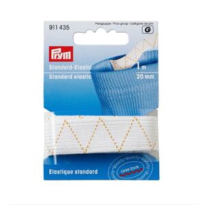 Standard Elastic White 20mm x 1m by Prym