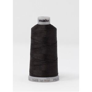 #1665 COAL 1000m Madeira Polyneon 40 Embroidery Thread