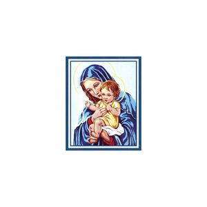 Mary &amp; Baby Jesus Tapestry Design Printed On Canvas #6224