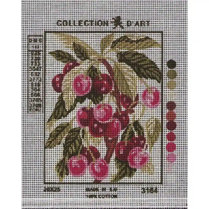 CHERRY TREE BRANCH Tapestry Design Printed On Canvas #3164