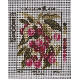 CHERRY TREE BRANCH Tapestry Design Printed On Canvas #3164