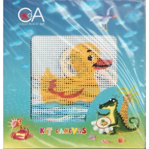 Collection D' Art Tapestry Kit, DUCK POND, 15cm x 15cm