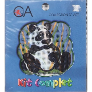 Collection D' Art Tapestry Kit, PANDA, 15cm x 15cm