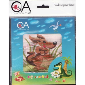 Collection D' Art Tapestry Kit, Kangaroo, 15cm x 15cm
