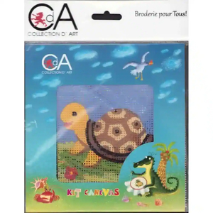 Collection D' Art Tapestry Kit, Turtle, 15cm x 15cm