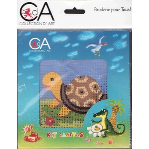Collection D' Art Tapestry Kit, Turtle, 15cm x 15cm
