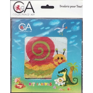 Collection D' Art Tapestry Kit, Snail, 15cm x 15cm