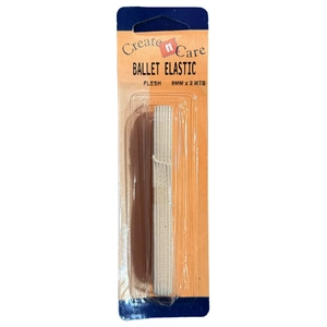 Ballet Elastic, 9mm Braided x 2 Metres Flesh Colour by Create n Care
