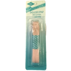 BEIGE Top Stretch Shoulder Strap Elastic 12mm x 1m, Bra-Strap Elastic