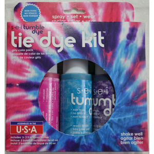 Tumble Dye Craft & Fabric Tie Dye Kit, GIRLY Colour Pack, Makes Up To 12 Shirts
