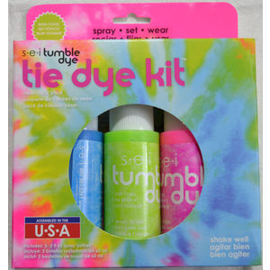 Tumble Dye Craft & Fabric Tie Dye Kit, Neon Colour Pack, Makes Up To 12 Shirts