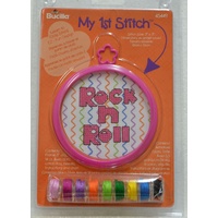 My 1st Stitch, Counted Cross Stitch Kit, Rock N Roll, Orange 45449 Kids Kits
