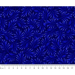 Boughs of Beauty Navy/Cobalt Quilt Backing Fabric, 275cm wide, 100% Cotton