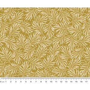 Boughs of Beauty Antique Gold Quilt Backing Fabric, 275cm wide, 100% Cotton PER METER
