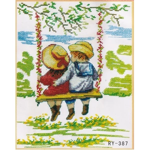 INNOCENT PLAYMATES, Counted Cross Stitch Kit, 29cm x 29cm