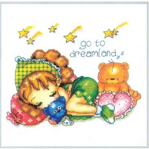 GIRLISH DREAM, Counted Cross Stitch Kit, 29cm x 29cm