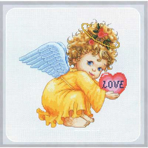 Love Angel Counted Cross Stitch Kit, 29cm x 29cm