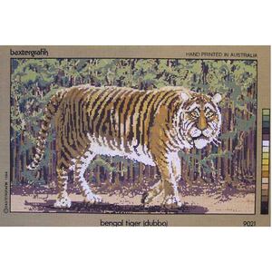 Bengal Tiger Tapestry Design Printed On Canvas #9021