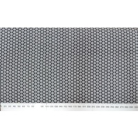 Cotton Fabric Per Metre, 110cm Wide, 9868.99 BLACK / WHITE