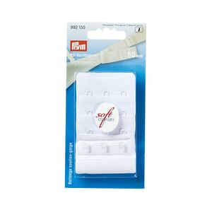 Bra Extender, 3x3 Hook, 50mm, White by Prym