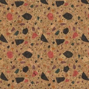 CORK Fabric, 18&quot; x 15&quot; Prepack, For Bags, Purses, etc, TERAZZO-2 Print #BPC1024