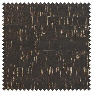 CORK Fabric, 50% Cork, 48% TC, 2% Glue, 18&quot; x 15&quot;, Black-Gold Prepack