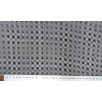 Cotton Fabric Per Metre, 110cm Wide, 9960.99 BLACK / WHITE