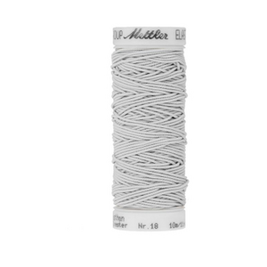 Mettler #0779 LIGHT GREY 10m ELASTIC Thread, Ideal for Smocking