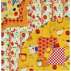 Traffic - Drunkards Path 12&quot; Pre-Cuts by Matilda&#39;s Own, Quilt Kit