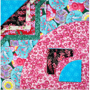 Japanese Blossom - Drunkards Path 12&quot; Pre-Cuts by Matilda&#39;s Own, Quilt Kit